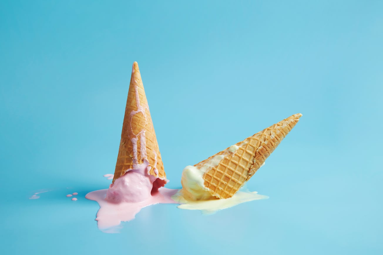 Changing States of Matter Melting Ice Cream Cones