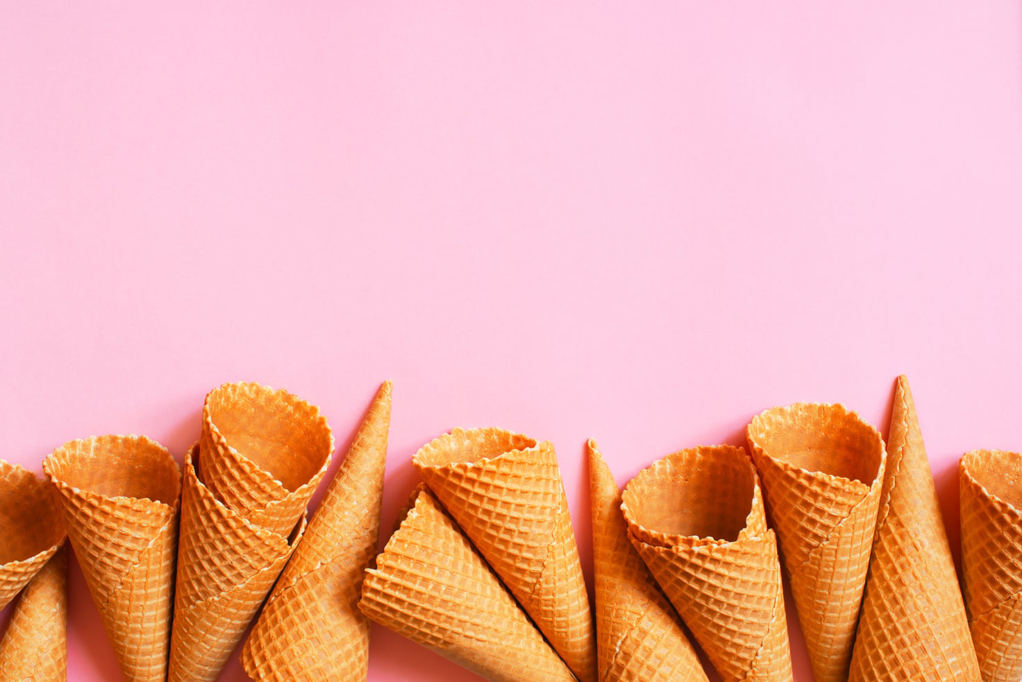  Empty Waffle Cones