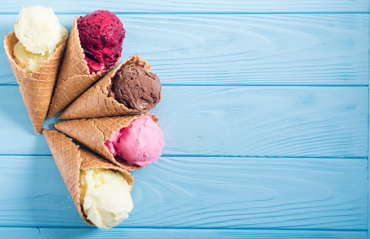 Ice cream waffle cones